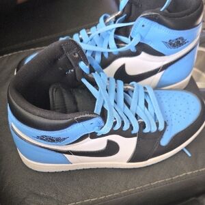 Nike Black and Blue Sneakers